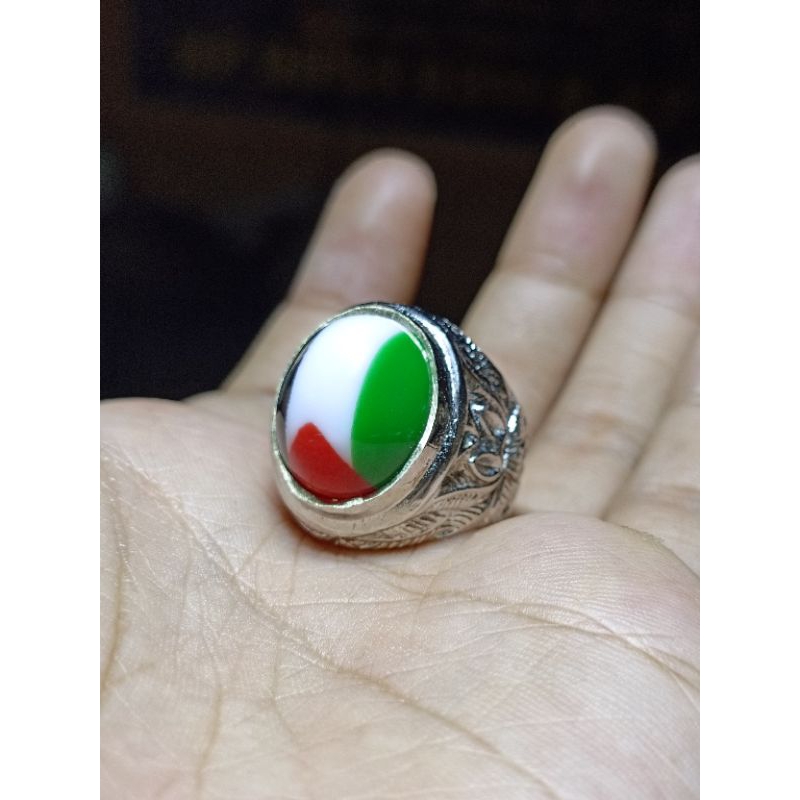 batu cincin bendera palestina
