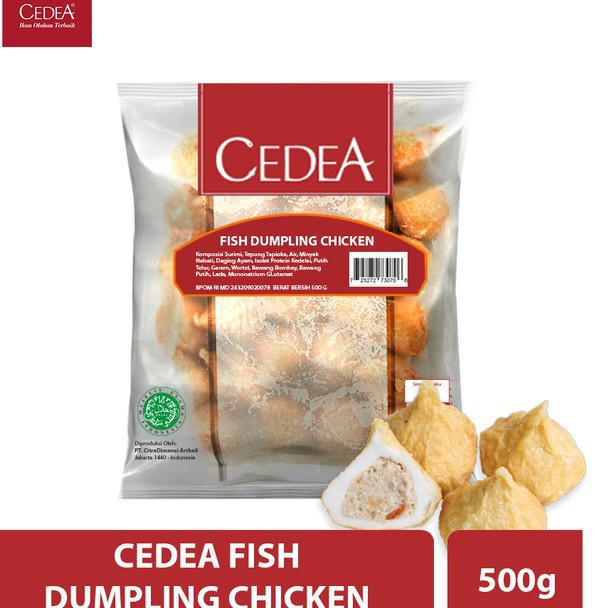 

(ORIGINAL) Cedea Dumpling Ikan Isi Ayam dan Keju 500 gr