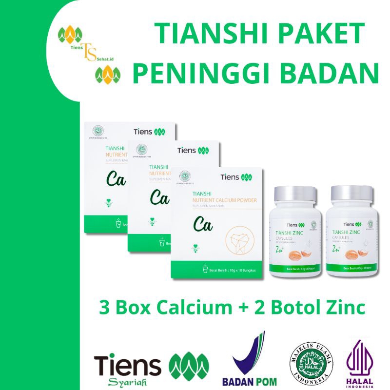 Tiens Peninggi Badan, Peninggi Badan Alami, Suplemen Peninggi Badan, Tiens Calcium NHCP
