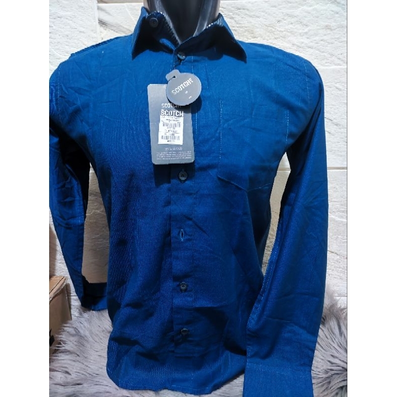 Kemeja Lengan Panjang Scotch original