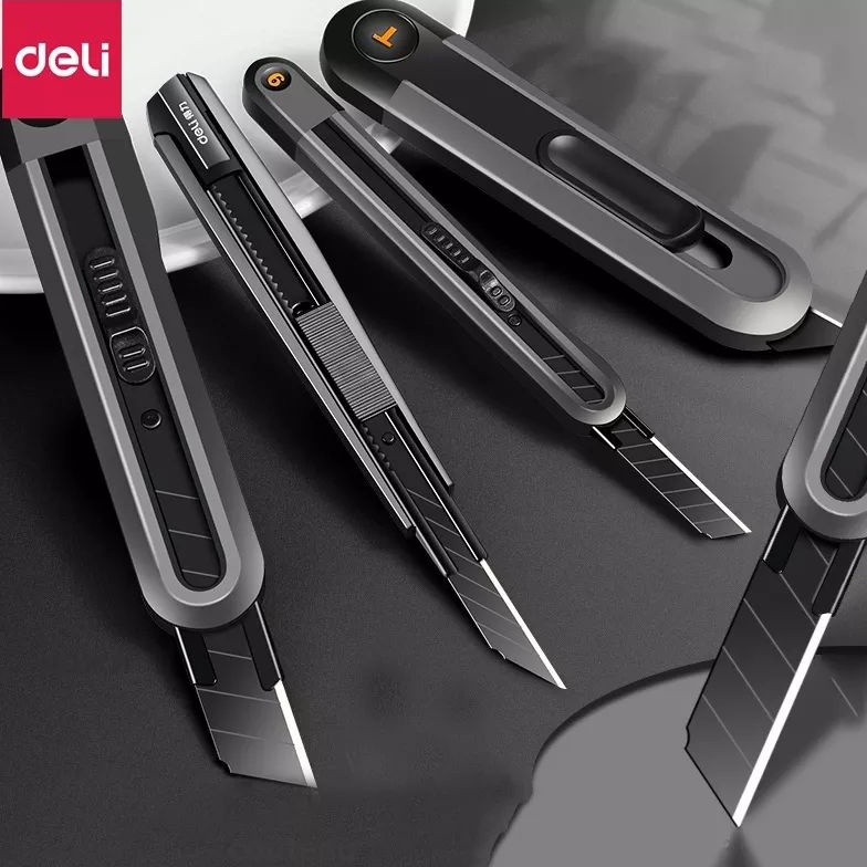 

60 Deli cutter pisau baja hitam SK2 SK5 ✸Terkini