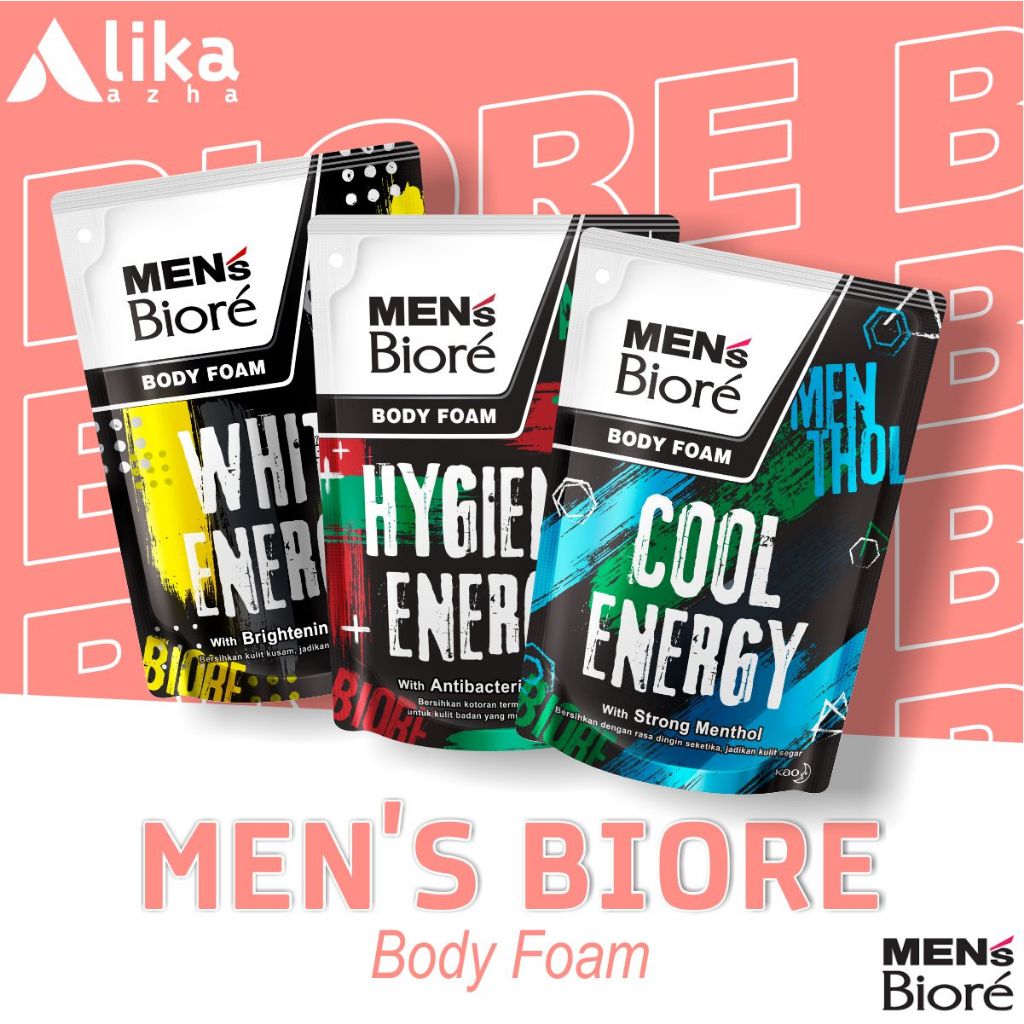 MEN'S BIORE Sabun Mandi Cair Untuk Pria Refill 250 ml - Sabun Cair Body Wash