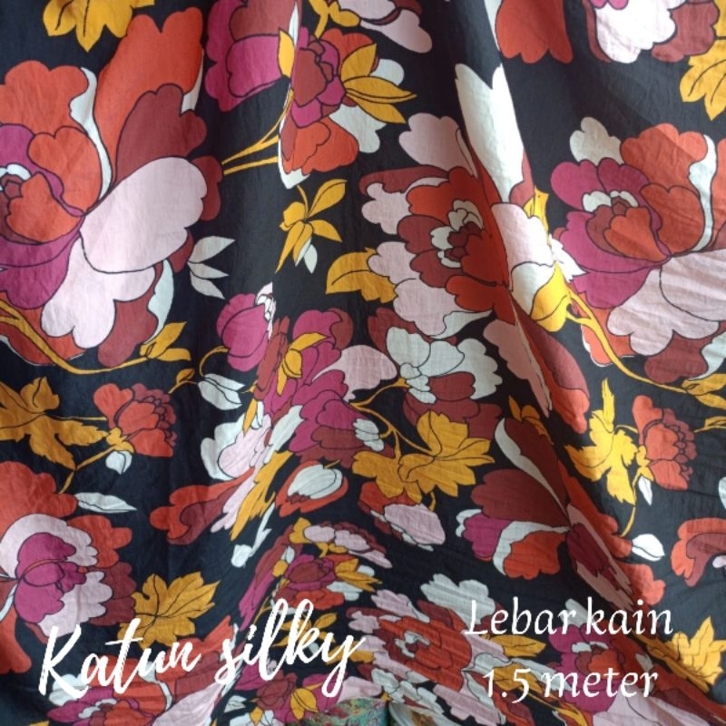 kain katun rayon silk premium