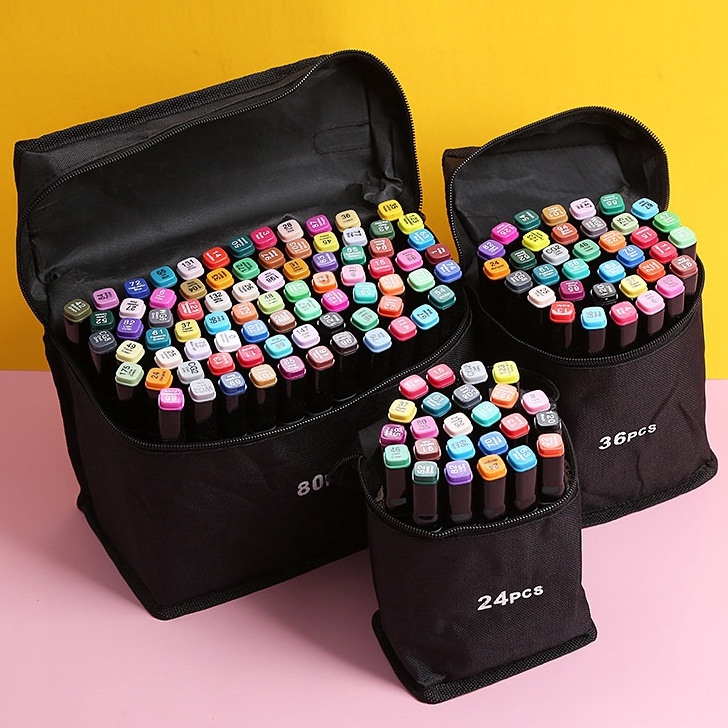 

Murah.. WD TouchFive 24/36/48/60/80 Warna Sketsa Spidol Umum General Marker Set Animation Markers / Twin Market Set Spidol DQ6