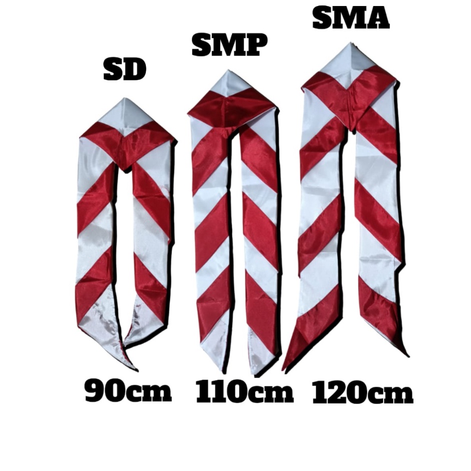 HASDUK / DASI / KACU PRAMUKA MERAH PUTIH PRIA DAN WANITA SD, SMP, SMA