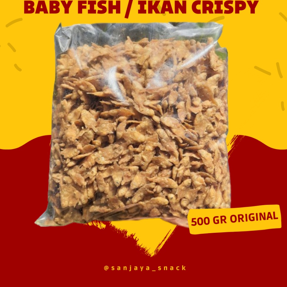 

➮Ready Stok❅➧ IKAN CRISPY PEPETEK BABY FISH CRISPY 1/2 KG (500 GRAM) M91