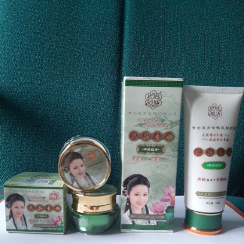 Paket shi ji ya fu ( siang + mlm + sbn ) / cream shijiyafu / cream remei / cream kemei