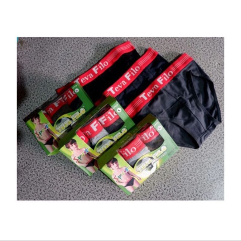 (3PCS) CELANA DALAM TEVA FILO ANAK 606 / CELANA TEVA FILO ANAK LAKI" 606