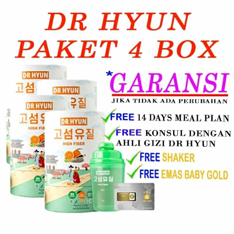 DR HYUN DRINK FIBER 4 BOX 120 SASET DR HYUN DRINK FIBER DIET DETOKS