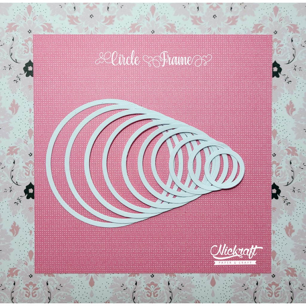 

CIRCLES FRAME - HIASAN SCRAPBOOK JOURNALING PRAKARYA KERTAS LINGKARAN