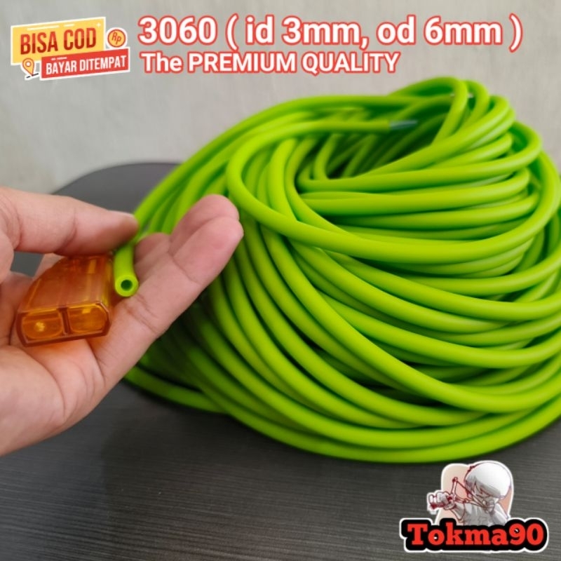 karet Ketapel Ikan 3060 6mm Special DiskonWarna Hijau Realpict
