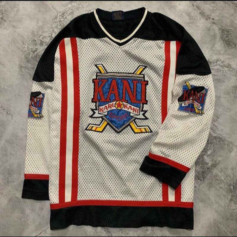 Vintage 90s Karl Kani Sport Hockey Jersey 2PAC Style