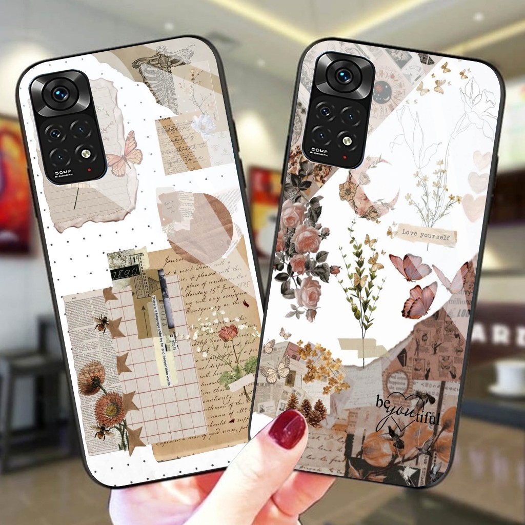 Case Kaca Redmi Note 11 - Kesing Hp Redmi Note 11 - Case Kaca Kilau  Redmi Note 11  - Case  Redmi No