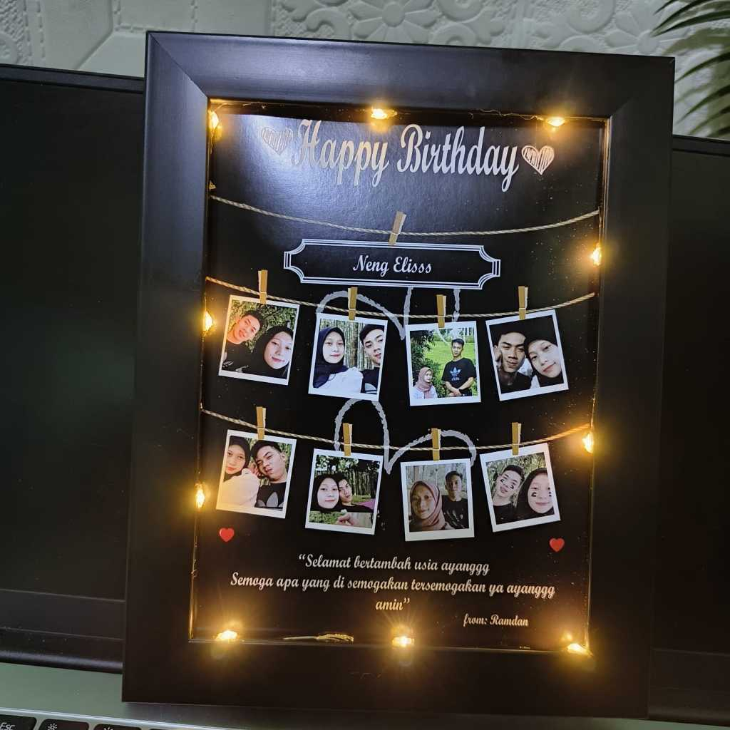 kado ulang tahun buat cewek hadiah wisuda anniversary wedding dll bingkai ulang tahun