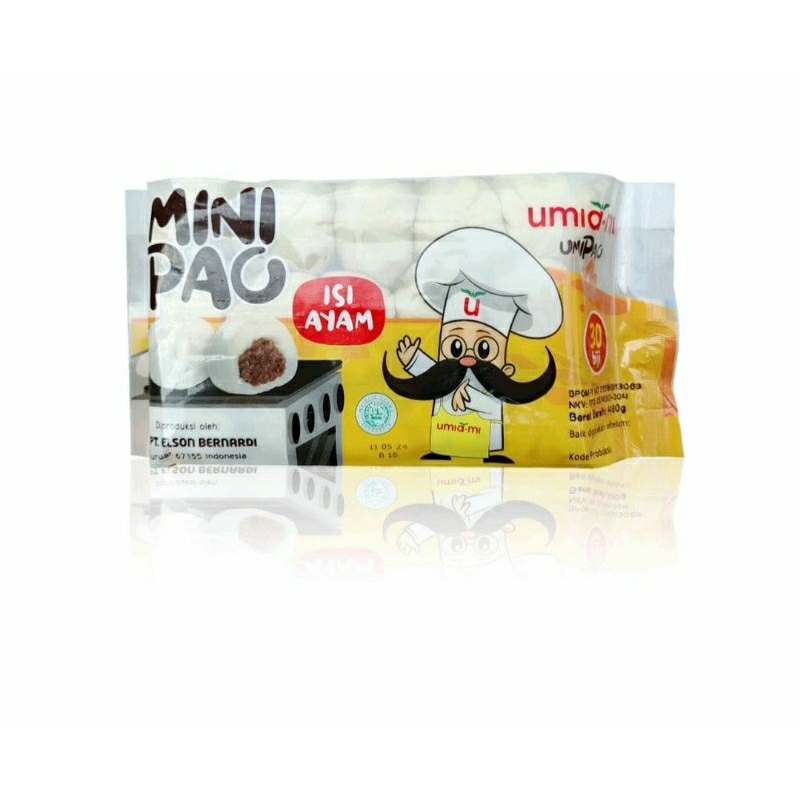 

Bakpao MINIPAO Umiami Isi Daging Ayam 480gr Isi 30pcs