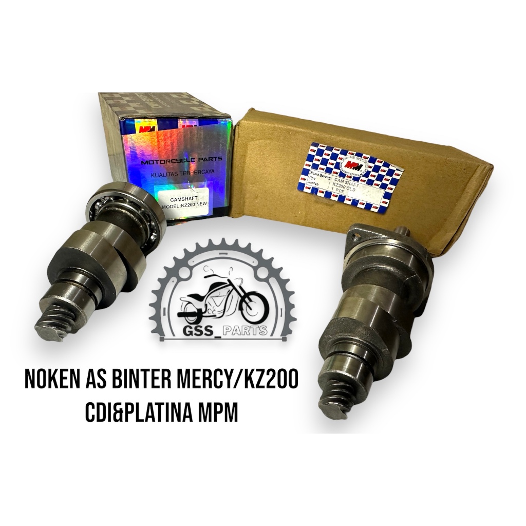 AS KLEP NOKEN AS CAMSHAFT KZ200/BINTER MERCY OLD(PLATINA)  &  KZ200/BINTER MERCY NEW (CDI) MPM KZ200