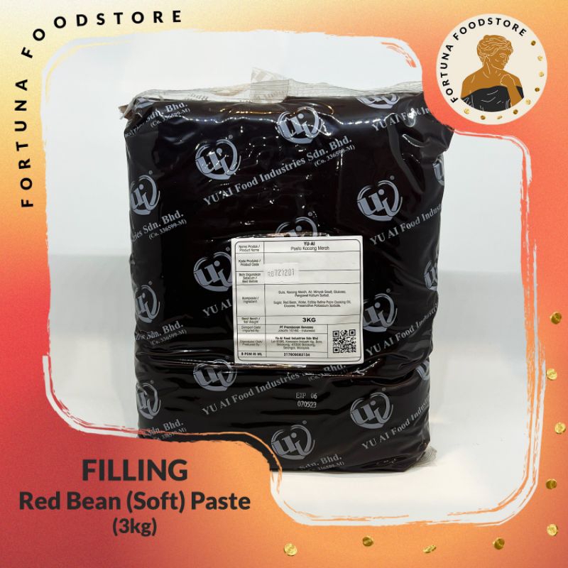 

Yu Ai Red Bean (Soft) Paste Pasta Kacang Merah Premium 3kg