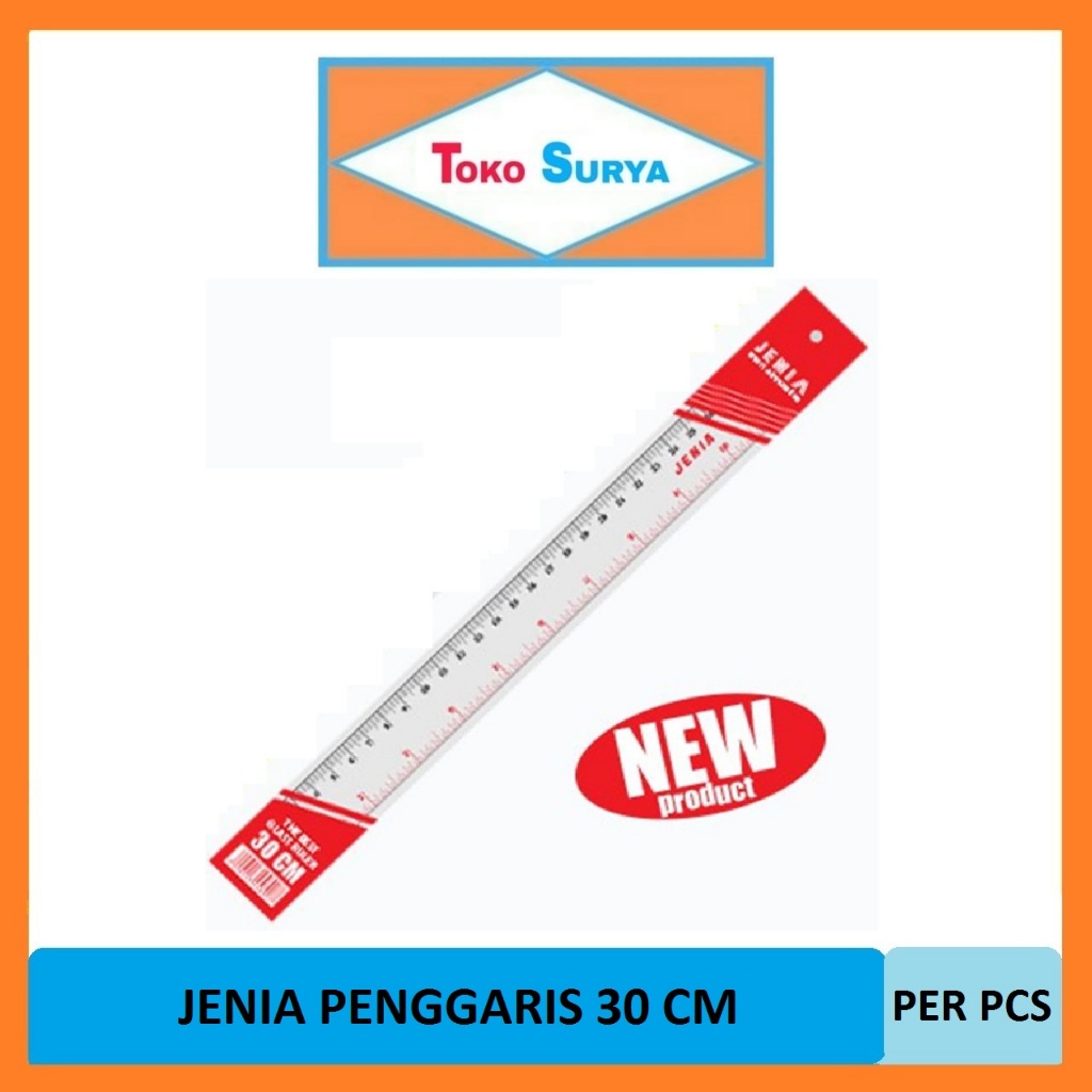 

Penggaris Jenia 30 Cm (Pcs)