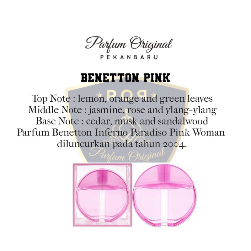 Paradise Benetton Pink-parfum original store garansi