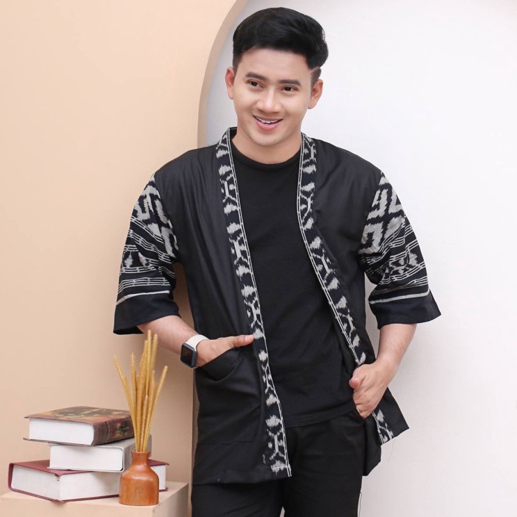 Pasti Untung KIMONO SONGKET / TENUN OUTER UNISEX TROSO KEISHAN.ID PEKALONGAN OUTWEAR OUTFIT KONDANGA