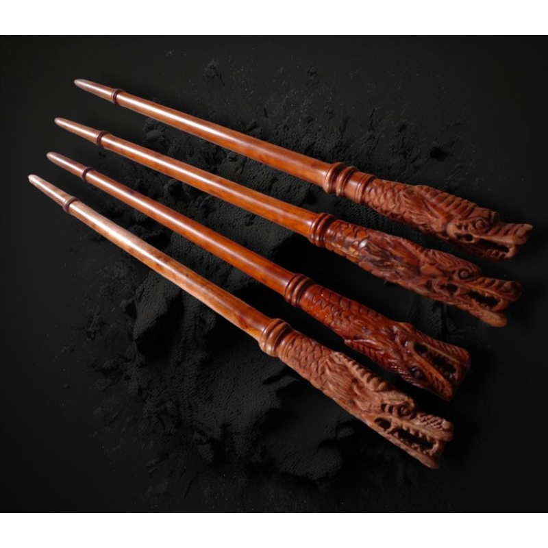 TONGKAT KOMANDO KAYU STIGI UKIR