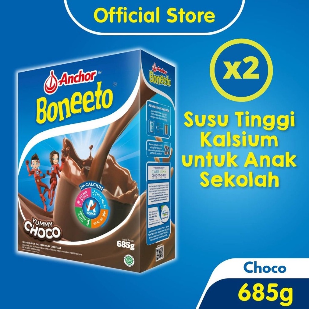 

Original Boneeto Susu Bubuk Anak Sekolah Yummy Choco 2 x 685g - Nutrisi Pertumbuhan Anak untuk Daya Pikir dan Tubuh Aktif !!