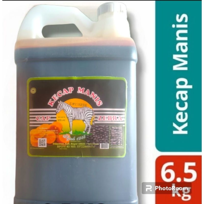 

Kecap Manis Cap zebra isi 6,5 KG