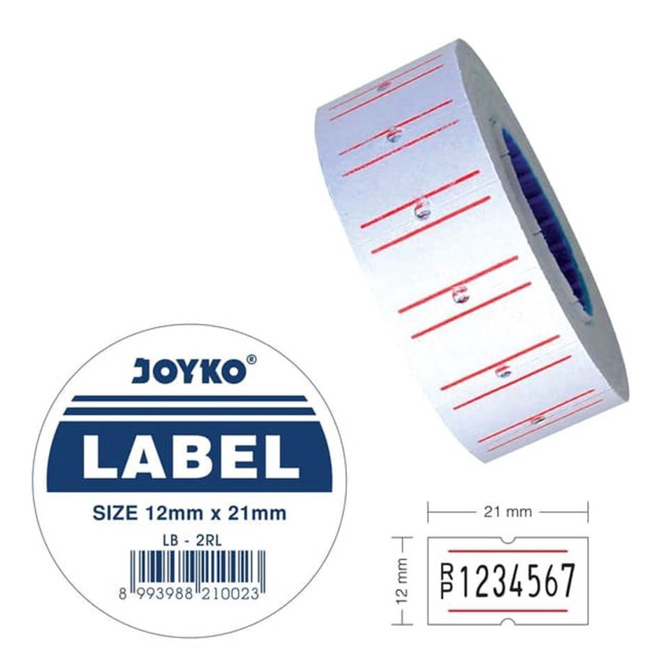 

[DAVIS]Label Harga Joyko 12 x 21mm (pak)