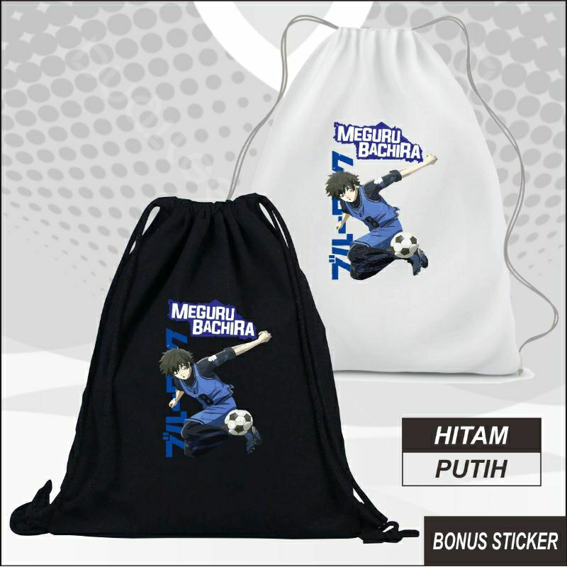 Tas Serut Gendong Stringbag Anime Meguru Bachira Blue Lock Manga Jepang