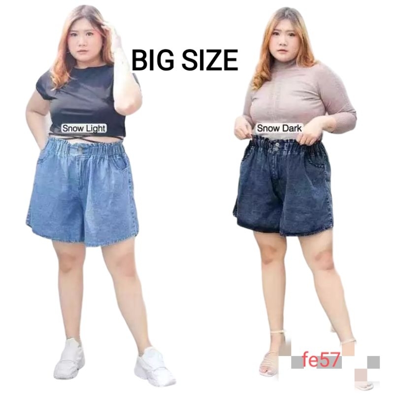 Celana pendek wanita jumbo BIG SIZE hot pants polos bb100kg