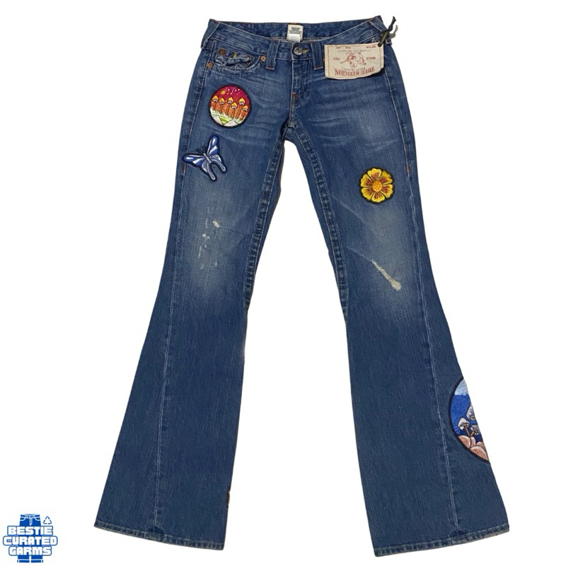 TRUE RELIGION SECTION SOCIETY CLUB Y2K HIPPIE BOOTCUT HYSTERIC GLAMOUR JNCO BIG POCKET RARE