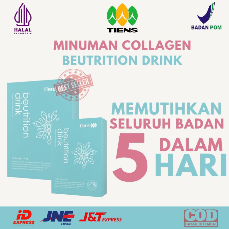 Beutrition Drink Minuman Collagen Pemutih Badan Terampuh Permanen