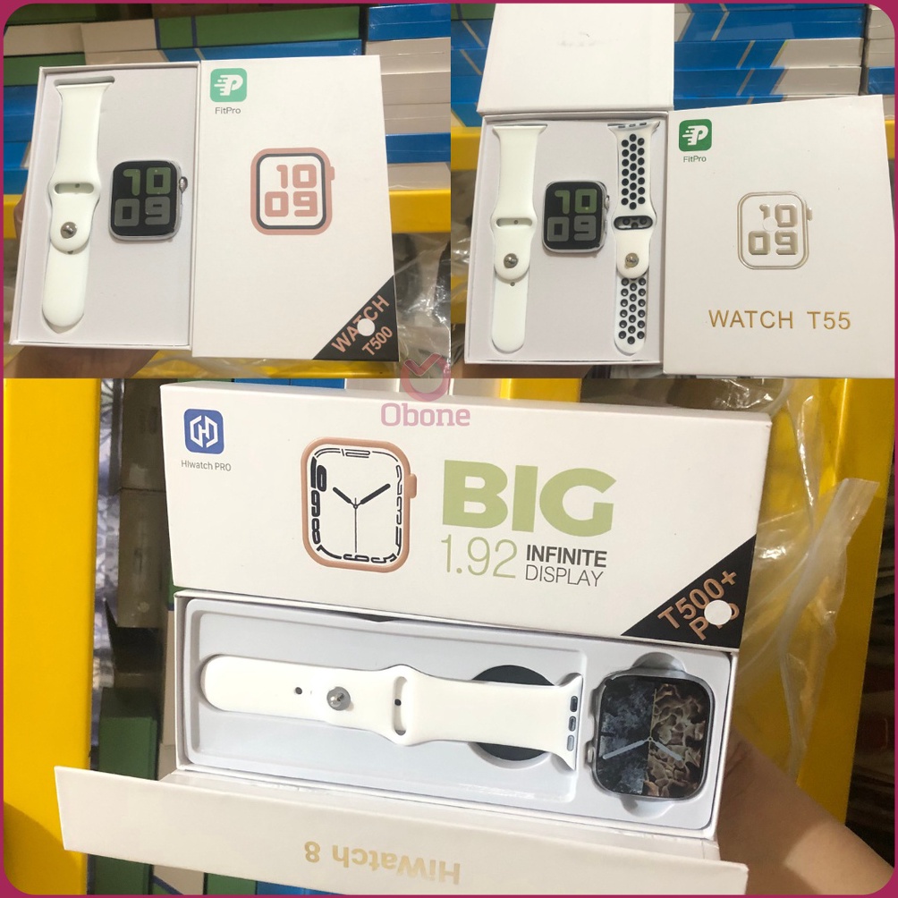 Terkini T55 T500 T500plus pro series 8 smartwatch wanita Pria Bluetooth call bisa telfon dan ganti w