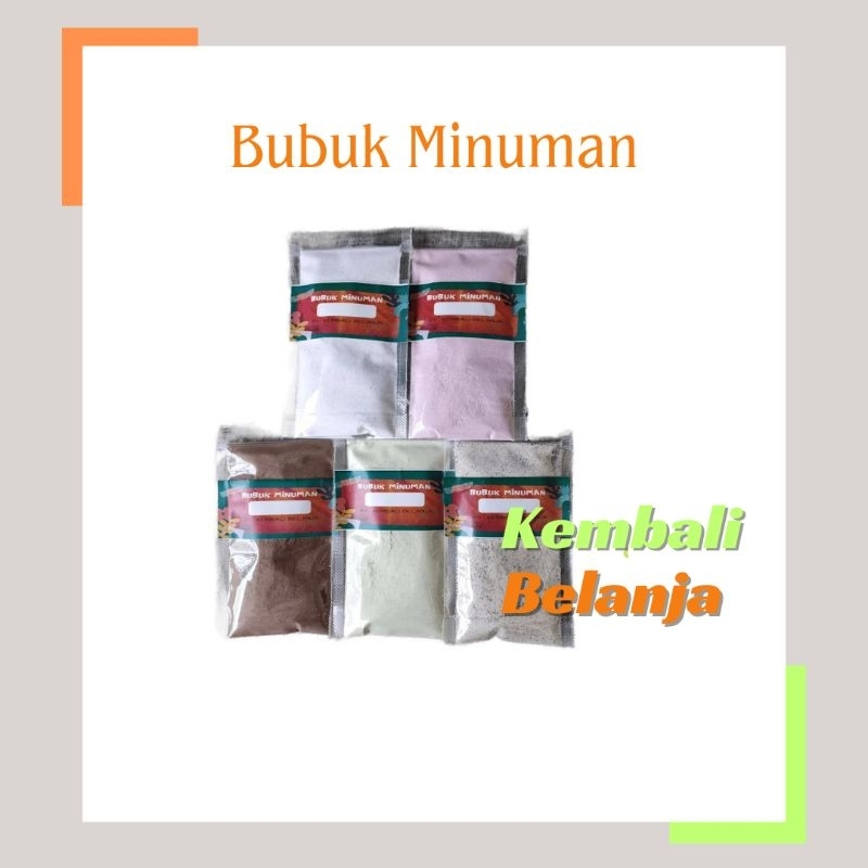 

Bubuk Minuman 50 Gram/ Minuman Boba/ Milk Tea/ Bubuk Minuman Rasa/ Minuman Aneka Varian