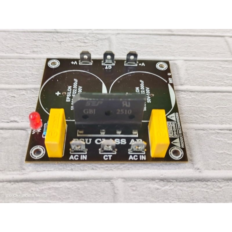 KIT PSU 2 Capasitor elco class AB pertinak hitam