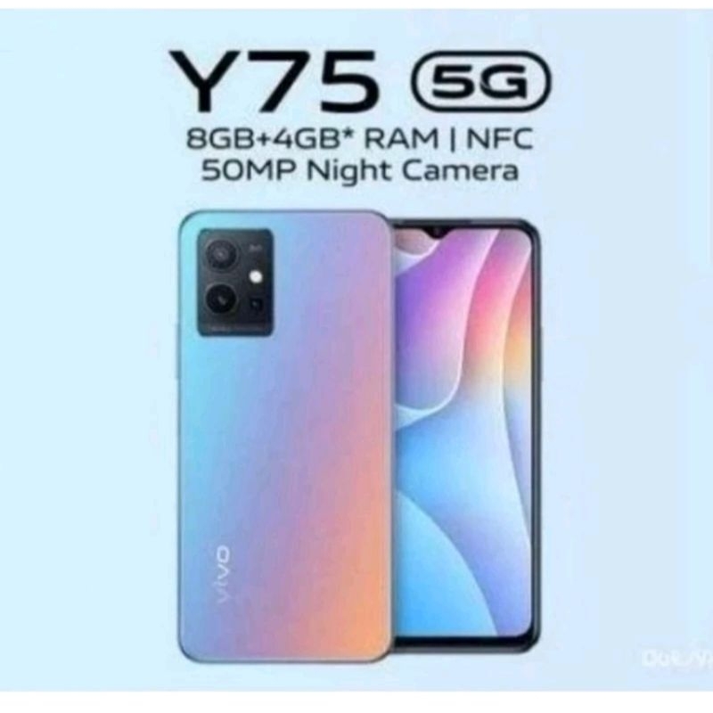 Vivo Y75 5G Ram 8/128GB- Garansi Resmi 1 Tahun