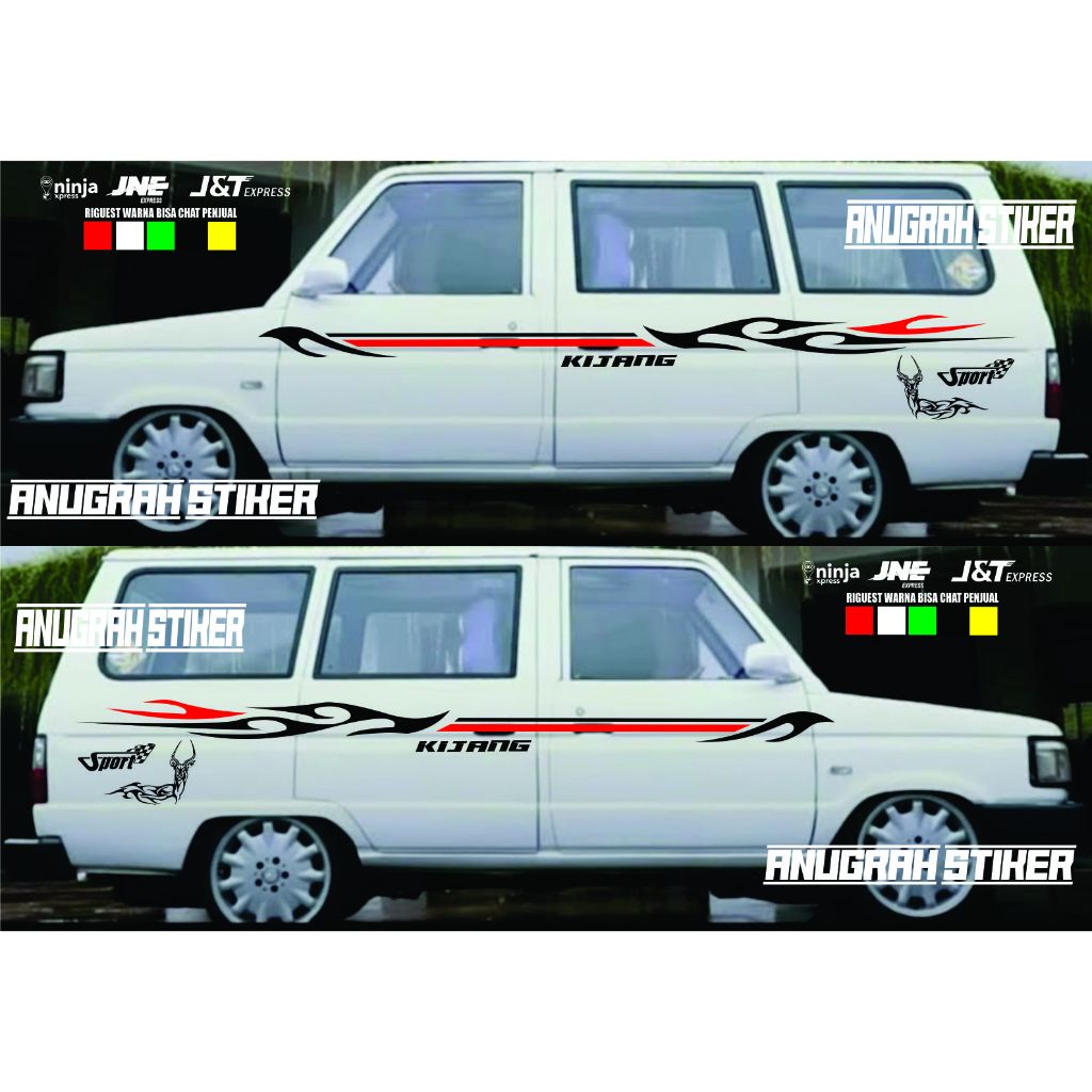 STIKER STRIPING MOBIL TOYOTA KIJANG SUPER STIKER LIST TRIBAL MOBIL KIJANG ALL TIPE