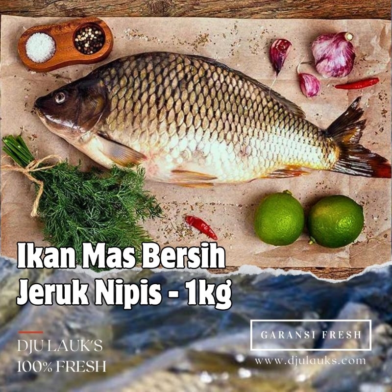 

Ikan mas bersih jeruk nipis per kg