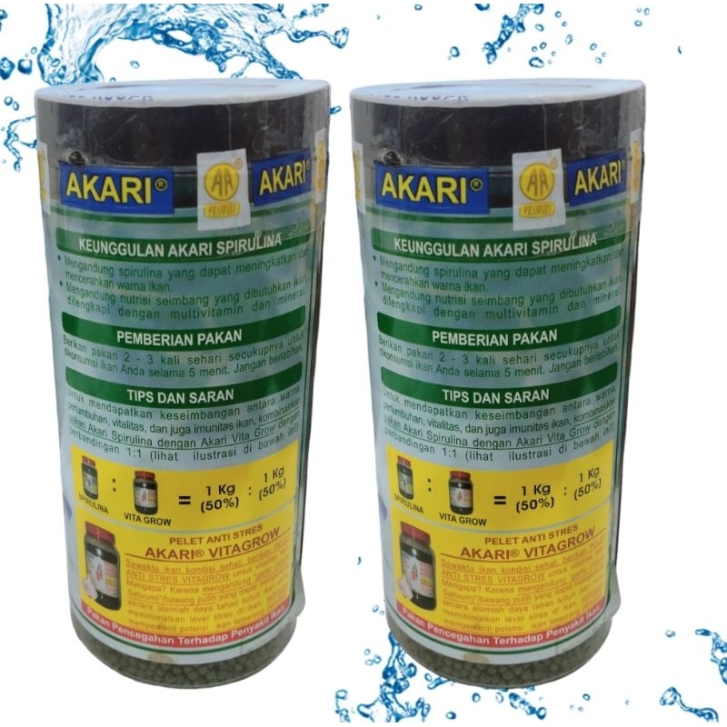 AKARI AA SPIRULINA 100GR Makanan Ikan Koi Koki