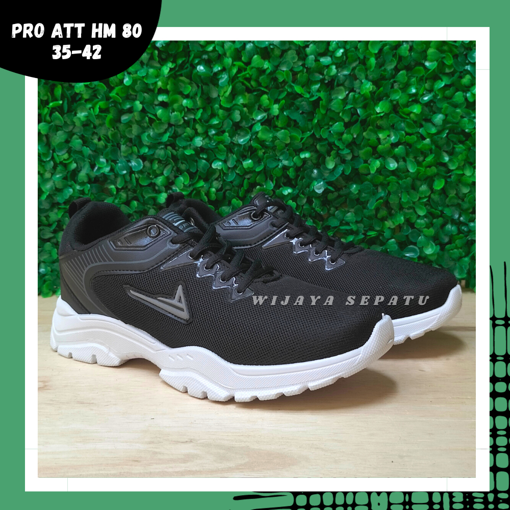 WIJAYA - Sepatu Sekolah PRO ATT HM 80 35-42 /Sepatu Sekolah Hitam /Sepatu Sneakers Anak /Sepatu Kere