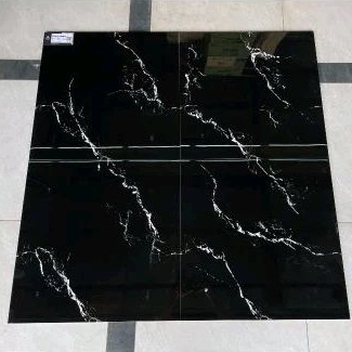 GRANIT ARNA 60X60 HITAM MOTIP ARCELIO BLACK KUALITAS 1