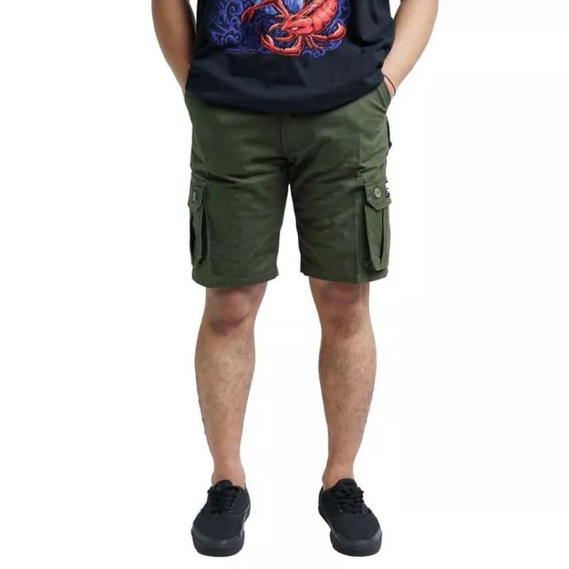 Celana Cargo Pendek Polos Pria murah Premium Size 27-38/celana pendek pria/celana Cargo Bisa COD