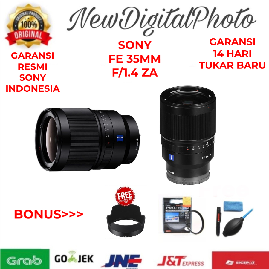 Sony FE 35mm f1.4 ZA Distagon T* Sony FE 35 mm f/1.4 Zeiss GARANSI RESMI
