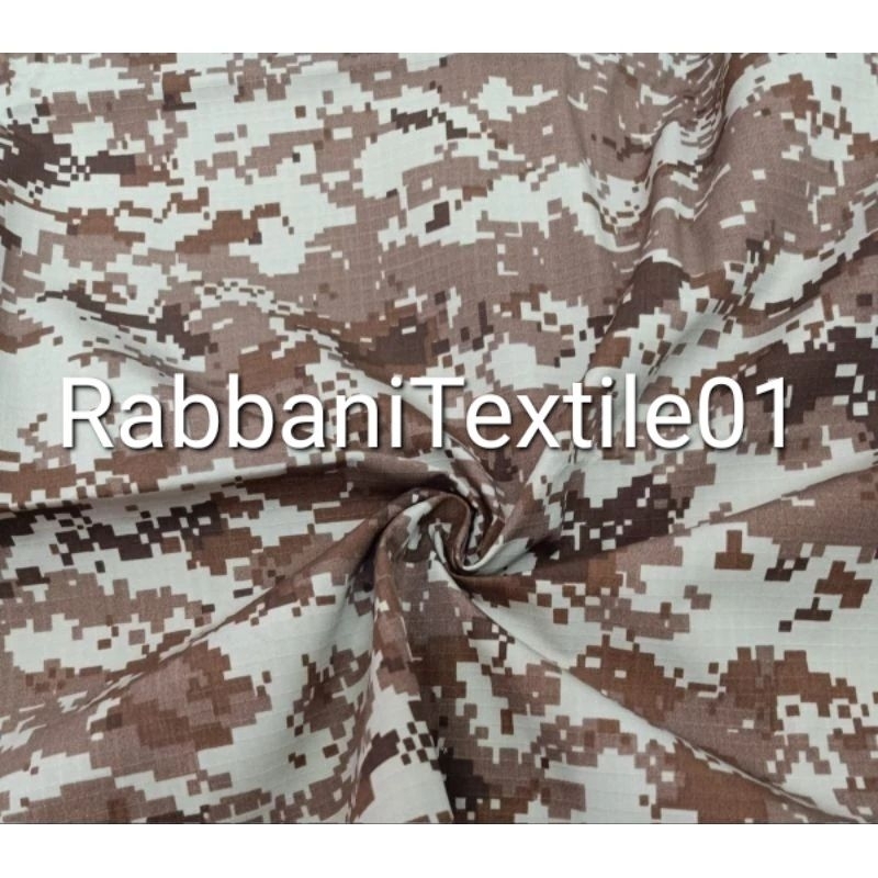 Bahan kain Loreng gurun digital bahan gurun Ripstop TR