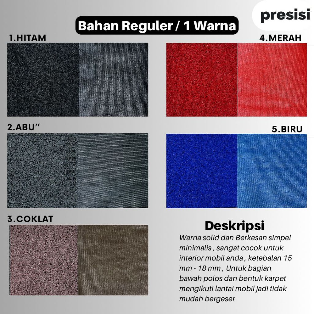 Karpet Mobil Mie Cacing Suzuki Escudo 2.0 2001 Full Bagasi Custom Coilmat Aksesoris Mobil interior M