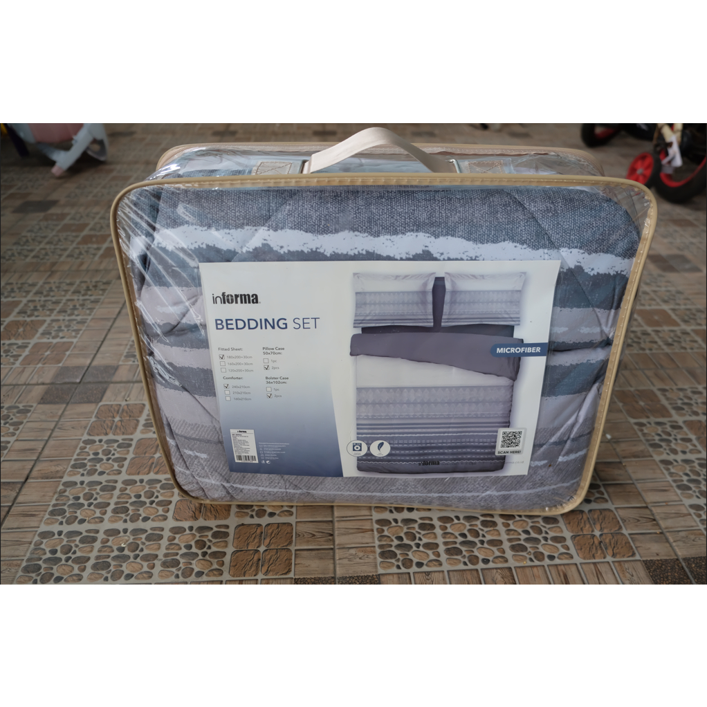 BEDDING SET INFORMA MICROFIBER / BEDCOVER SET SPREI INFORMA