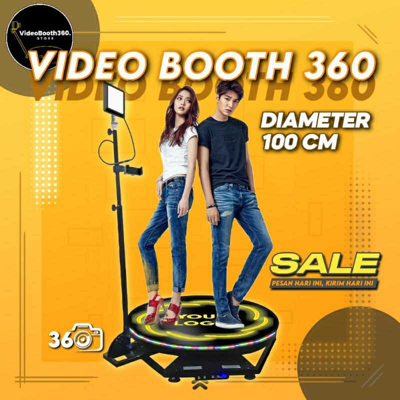 VIDEOBOOTH 360 (100 CM) PHOTO BOOTH SPINNER 360 - Video putar 360° - videobooth kualitas terbaik