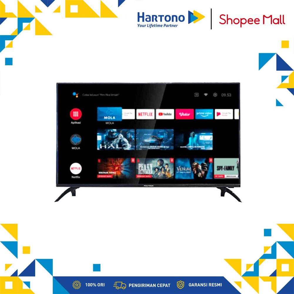 Polytron 40 Inch Smart Digital TV PLD40CV8969