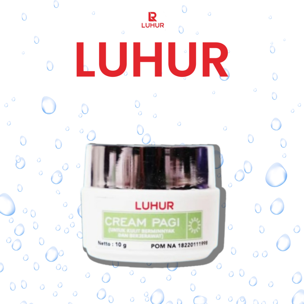 Cream Pagi Berjerawat Luhur Reguler DAY CREAM ACNE BPOM Pencerah Kulit Wajah Berminyak Berjerawat Pa