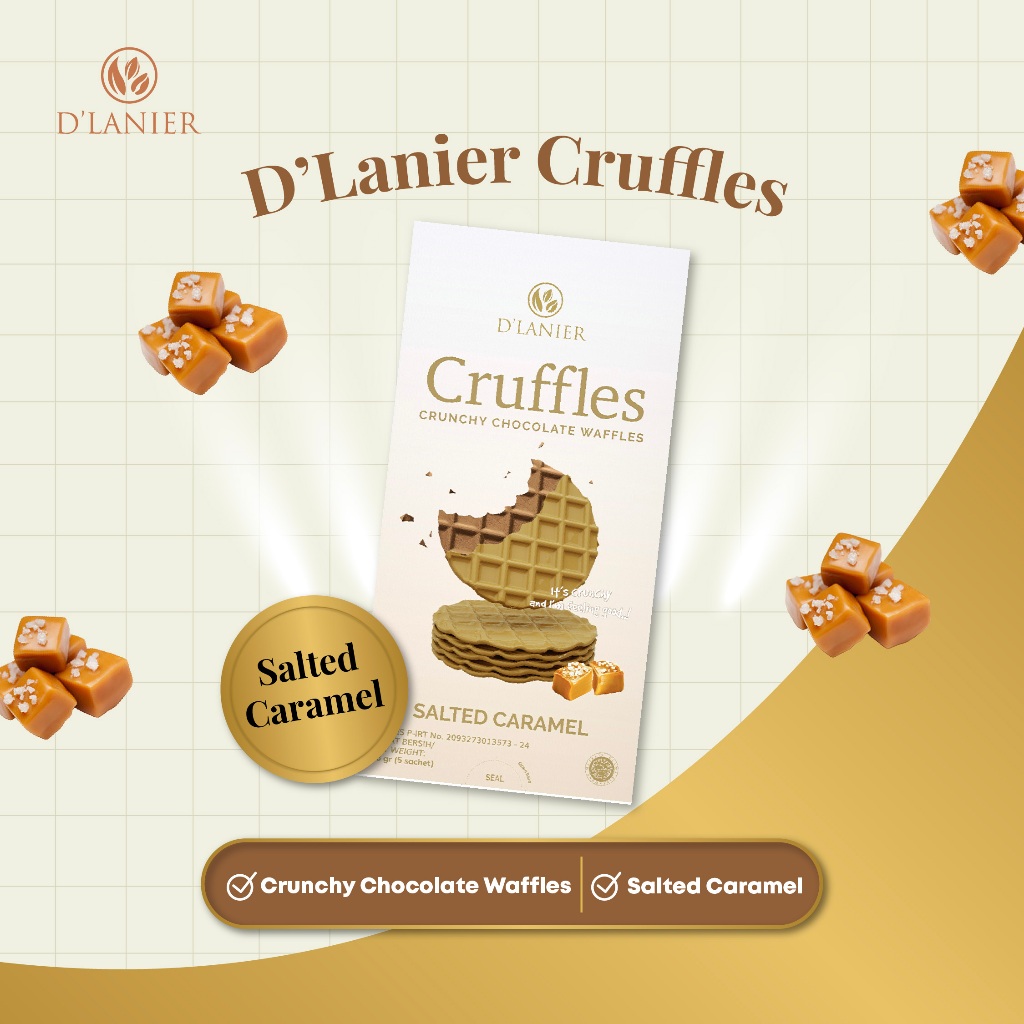 

D'Lanier Salted Caramel Chocolate Cruffles 66gr